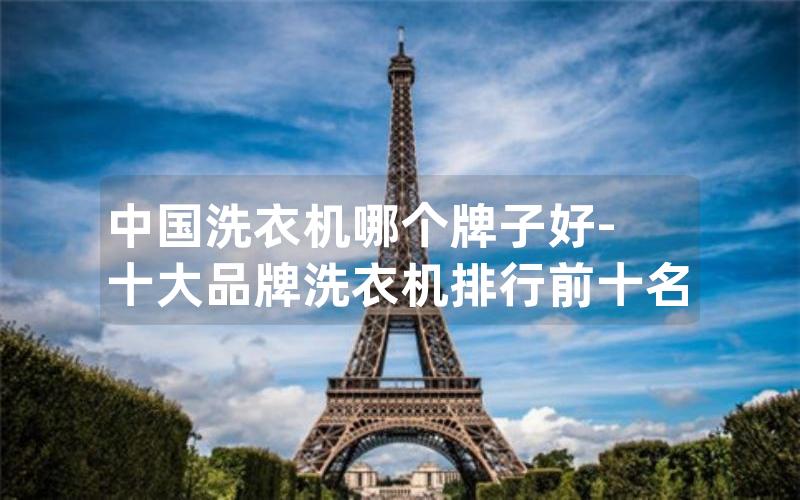 中国洗衣机哪个牌子好-十大品牌洗衣机排行前十名