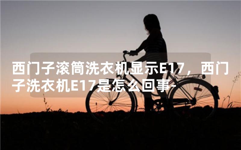 西门子滚筒洗衣机显示E17，西门子洗衣机E17是怎么回事-