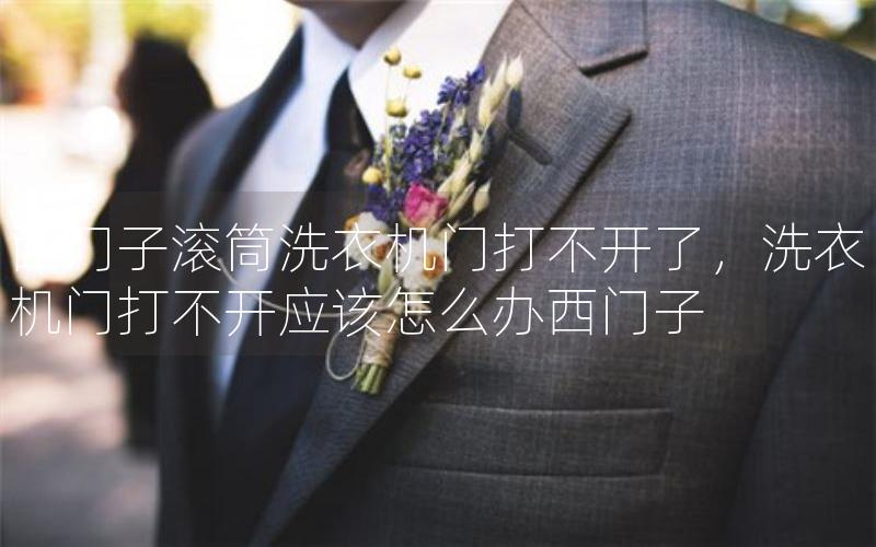 西门子滚筒洗衣机门打不开了，洗衣机门打不开应该怎么办西门子