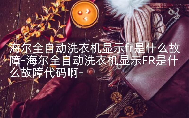 海尔全自动洗衣机显示fr是什么故障-海尔全自动洗衣机显示FR是什么故障代码啊-