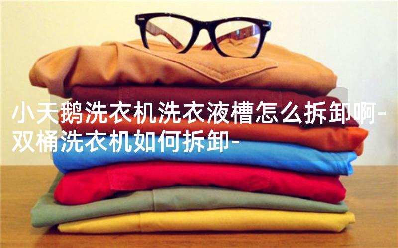 小天鹅洗衣机洗衣液槽怎么拆卸啊-双桶洗衣机如何拆卸-