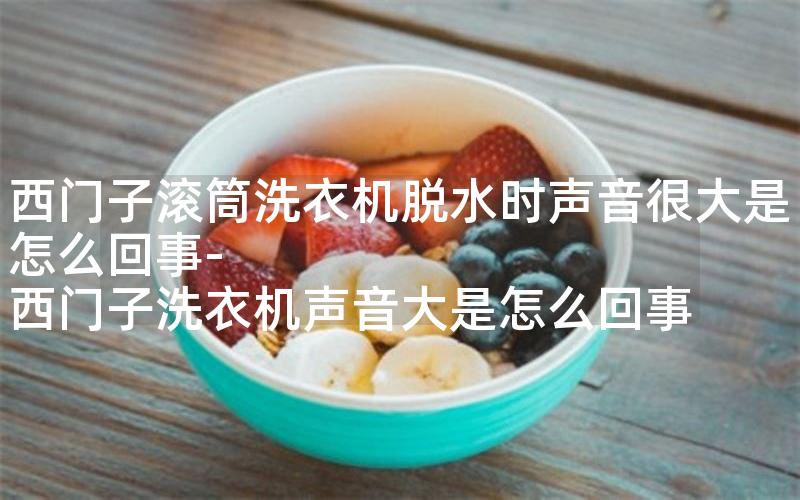 西门子滚筒洗衣机脱水时声音很大是怎么回事-西门子洗衣机声音大是怎么回事