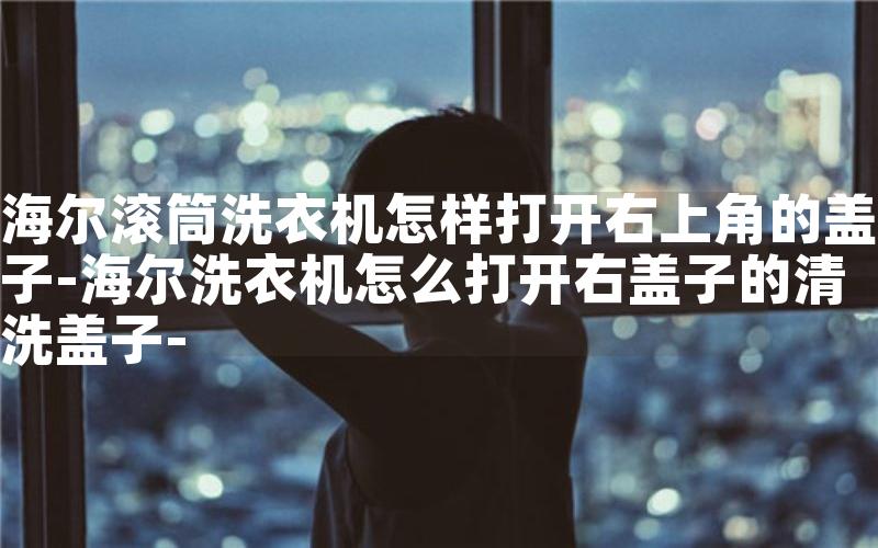海尔滚筒洗衣机怎样打开右上角的盖子-海尔洗衣机怎么打开右盖子的清洗盖子-