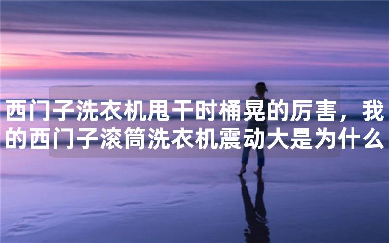 西门子洗衣机甩干时桶晃的厉害，我的西门子滚筒洗衣机震动大是为什么