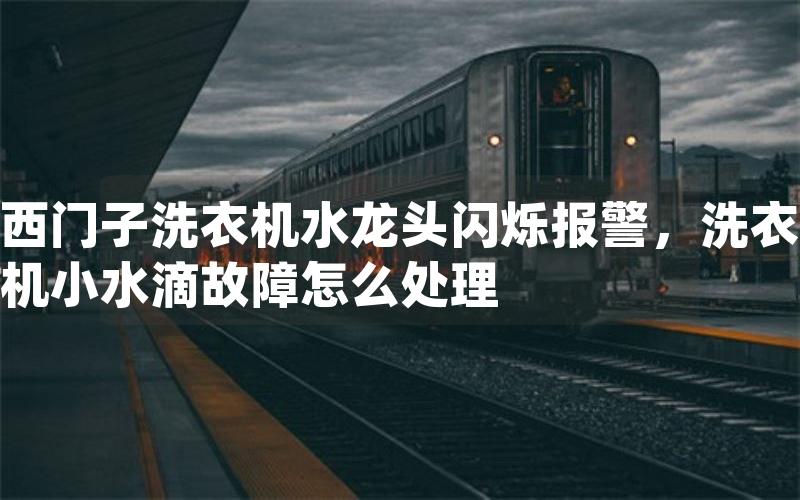 西门子洗衣机水龙头闪烁报警，洗衣机小水滴故障怎么处理